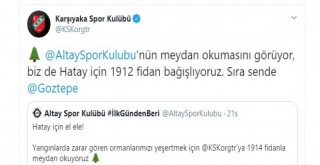 İzmir kulüplerinden Hatay için fidan kampanyası