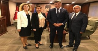 Halk Eğitim Müdürü Korkmaz, başkan Tugay'ı ziyaret etti