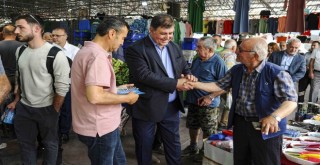 Başkan Tugay ikinci tur için sahaya indi