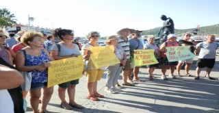 Foça'da Kaz Dağları ve doğa katliamlarına protesto