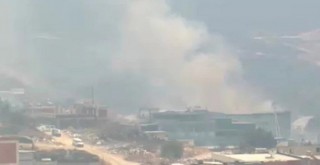 Karşıyaka Belediyesi Atık Getirme Merkezi'ne sıçrayan yangın kontrol altında