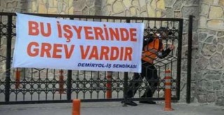 Metro ve tramvay çalışanları greve gitti...