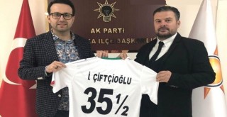 İYİ Partili Berber, AK Parti İlçe Başkanı'nı ziyaret etti