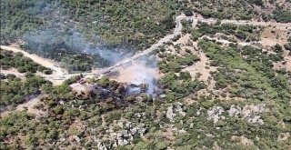 Yamanlar'da çıkan yangın kontrol altına alındı