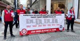 İşçiler yine Karşıyaka Çarşı'da