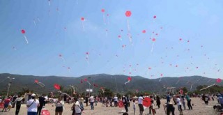 Menderes’te gökyüzü uçurtmalarla renklendi
