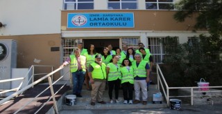 Mavişehir Rotary, Lamia Karer Ortaokulu'nun tadilatına başladı