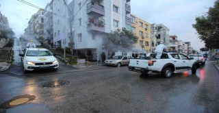 Buca’nın tamamı karış karış dezenfekte edildi