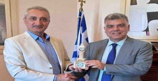 Güzelkasap'tan Yunanistan İzmir Başkonsolosu Konstas'a hoş geldiniz ziyareti