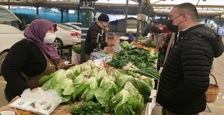 Tarım Müdürü Üngür Organik Pazarı denetledi...