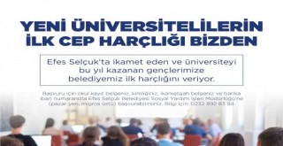 Efes Selçuklu gençlerin ilk harçlığı belediyeden