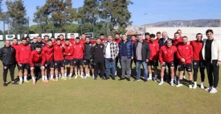KSK'de yönetimden futbolculara ziyaret