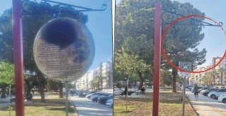 Ufuk Sarıca tabelası bakım için kaldırıldı