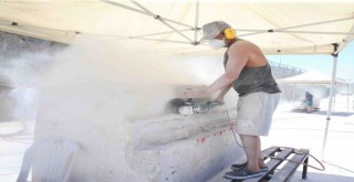 Karşıyaka 3. Taş Heykel Sempozyumu başladı